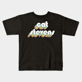 Retro Cat Stevens Kids T-Shirt